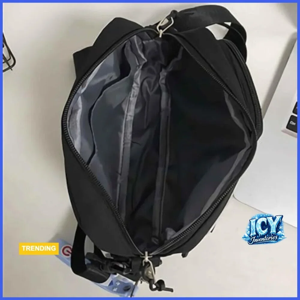 Water Resistant Nylon Crossbody Messenger Bag with Astronaut Decoration